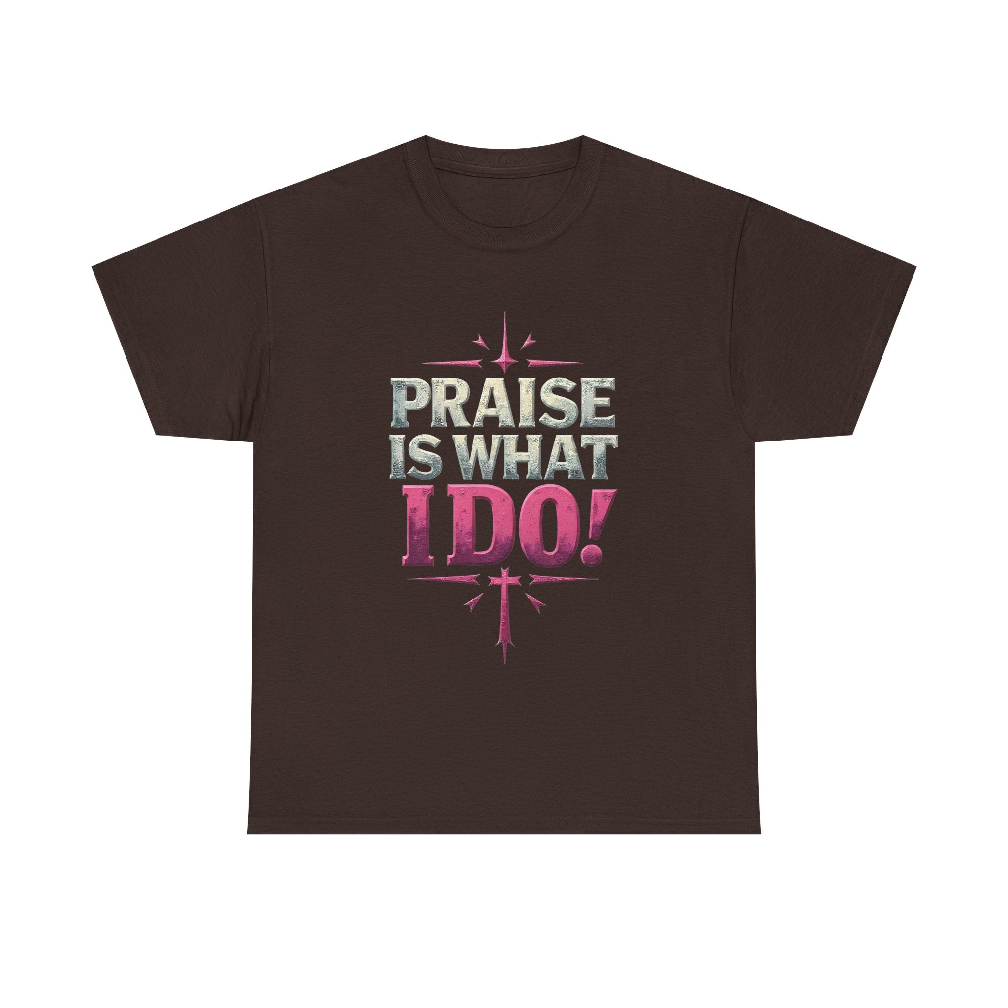 Praise Is What I Do! T-Shirt — Pink Inspirational Gospel Tee