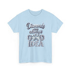 Diamond-Graphic Tee — "Diamonds Are Always a Good Idea" Sparkle Shirt