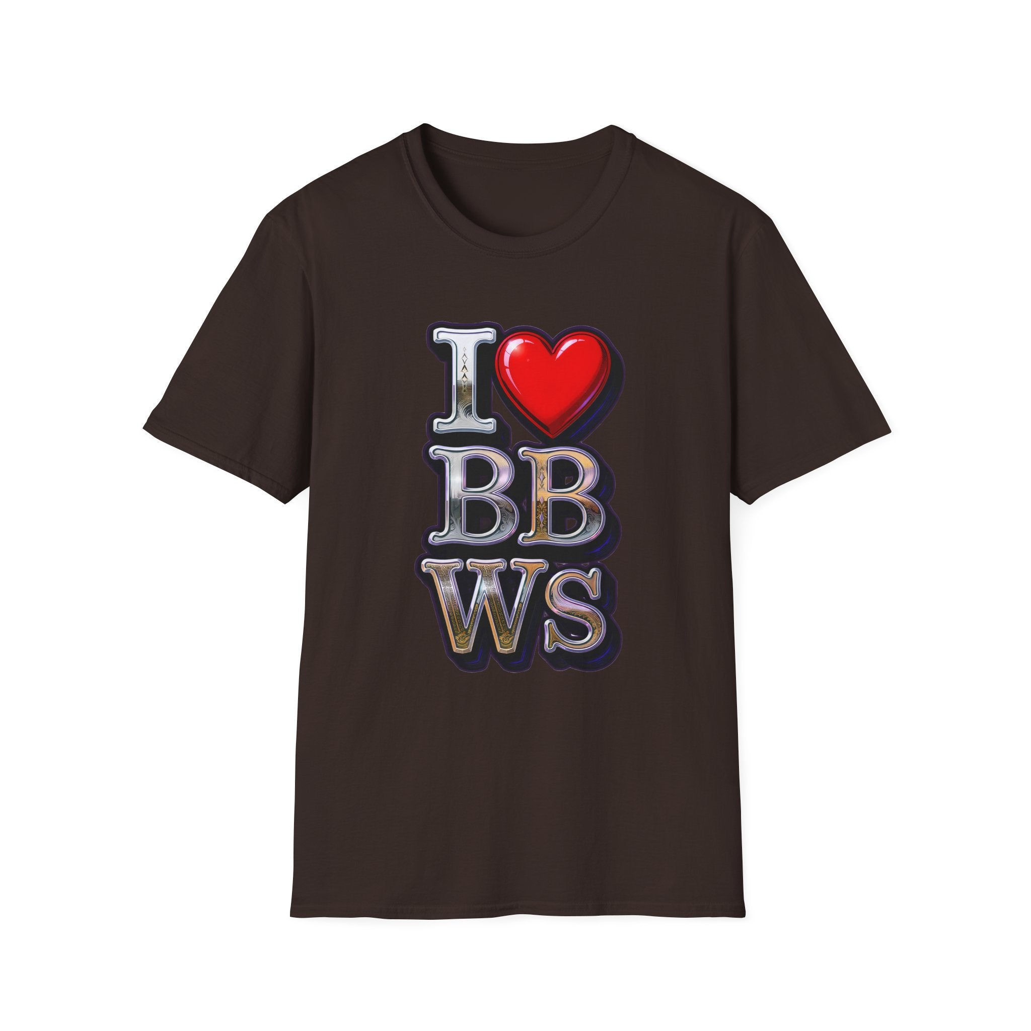 I  Love BBWS T-Shirt — Bold Retro Love Graphic Tee