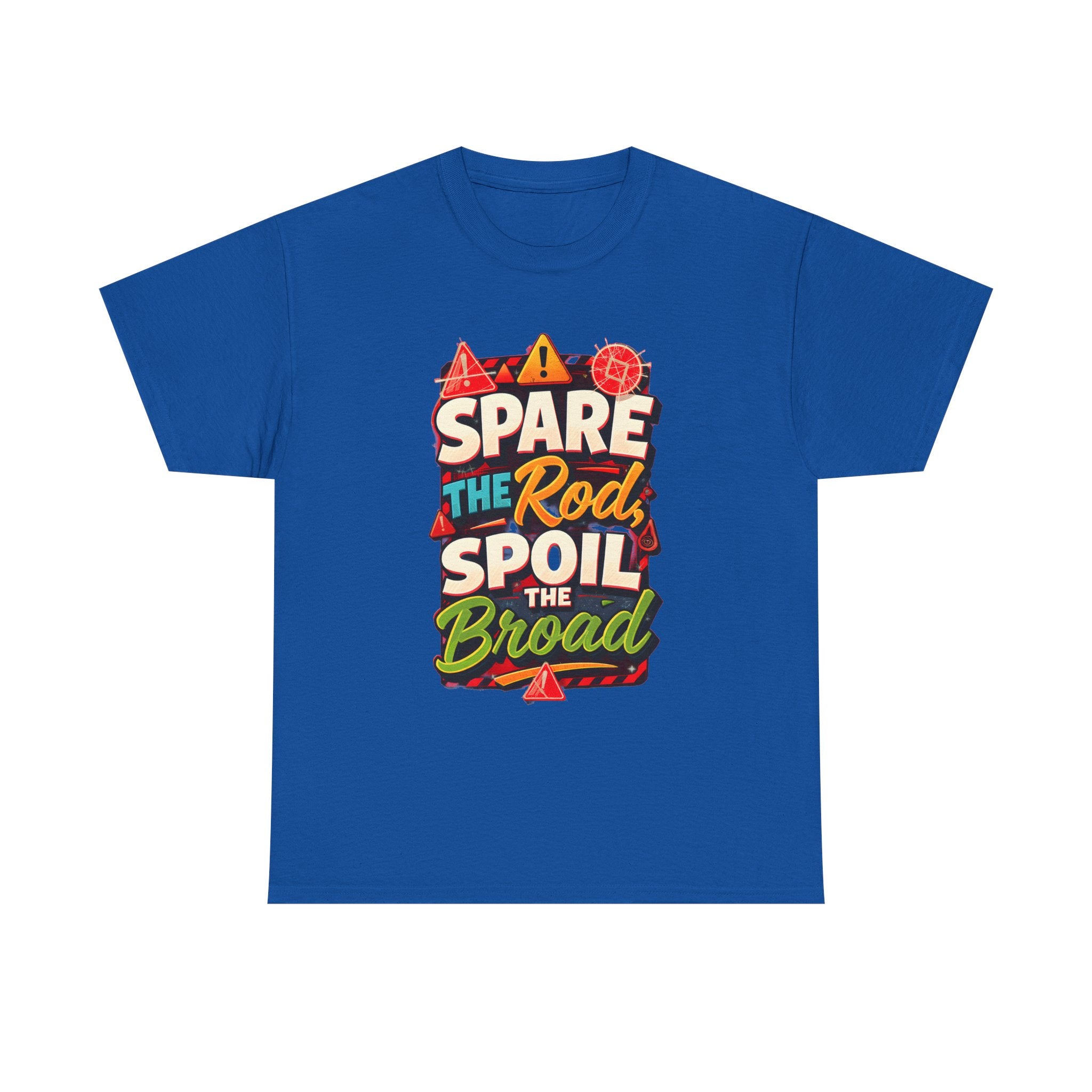 "Spare the Rod, Spoil the Broad" Funny Vintage Typography T-Shirt
